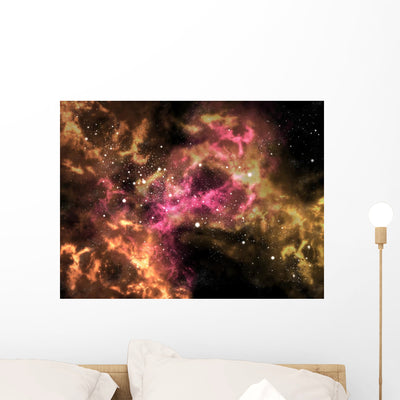 Orion Universe Space Illustrations shown on a wall
