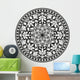 Indian Traditional Pattern Black Wall Decal