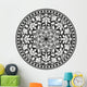 Indian Traditional Pattern Black Wall Decal