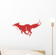 Running Fox Icon 03 Wall Decal
