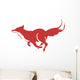 Running Fox Icon 03 Wall Decal