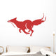 Running Fox Icon 03 Wall Decal