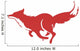 Running Fox Icon 03 Wall Decal