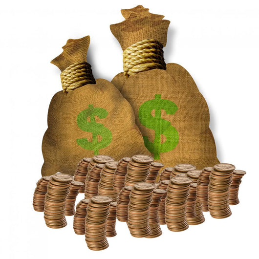 Bags and Stack Coins