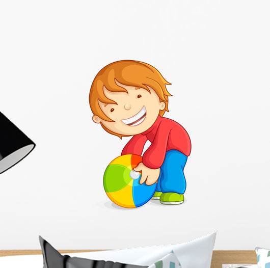 Vector Illustration Kid Playing