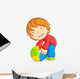 Vector Illustration Kid Playing
