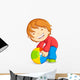 Vector Illustration Kid Playing