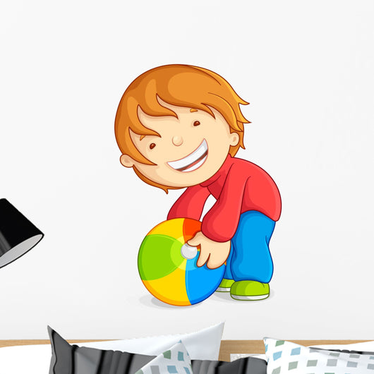 Vector Illustration Kid Playing