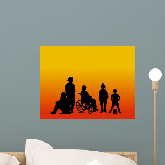 children illustration Wall Mural