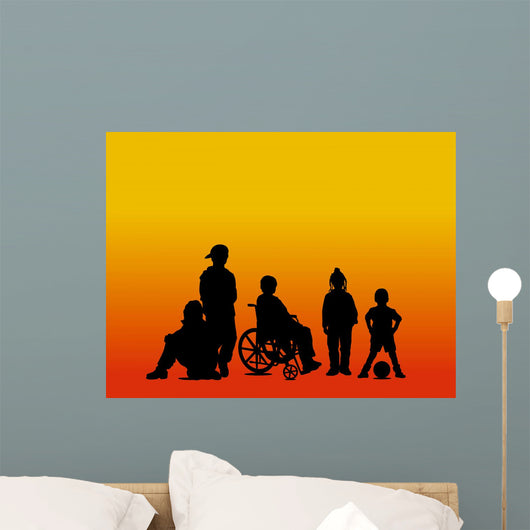 children illustration Wall Mural