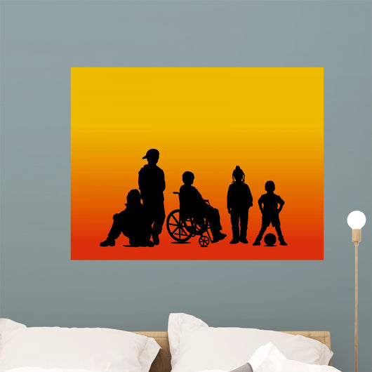 children illustration Wall Mural