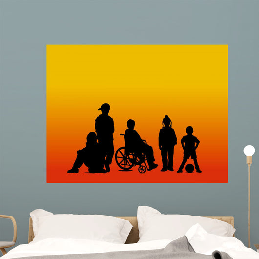 children illustration Wall Mural