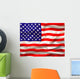 Silky Us flag Wall Mural