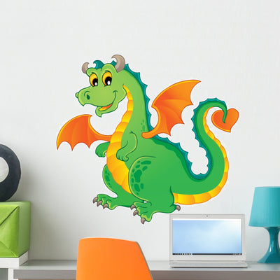 Dragon Theme Image 1 shown on a wall