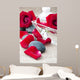 Spa Stones and Rose Petals on a Light Background Wall Mural
