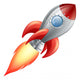 Rocket Space Ship Wall Decal