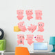 Funny Cartoon Pig Wall Stickers