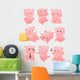 Funny Cartoon Pig Wall Stickers