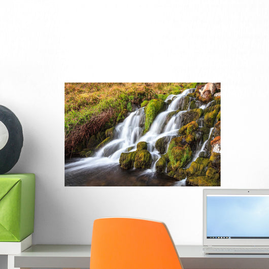 Waterfall Mountains Scotland Wall Mural