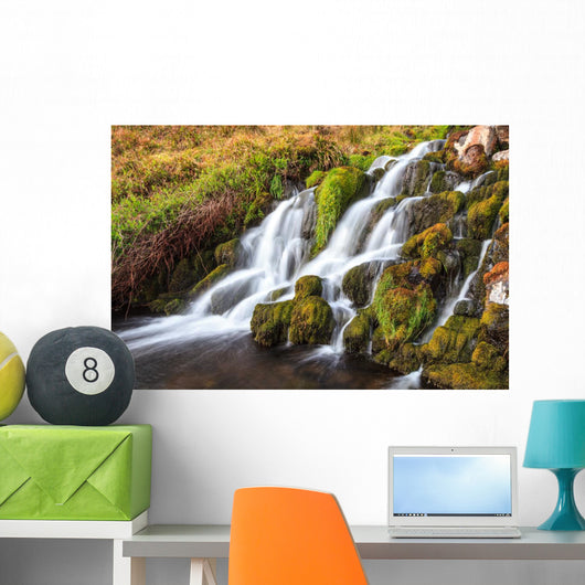 Waterfall Mountains Scotland Wall Mural