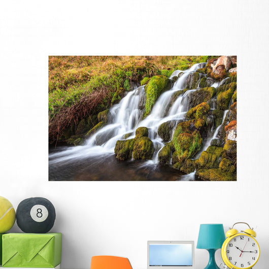 Waterfall Mountains Scotland Wall Mural