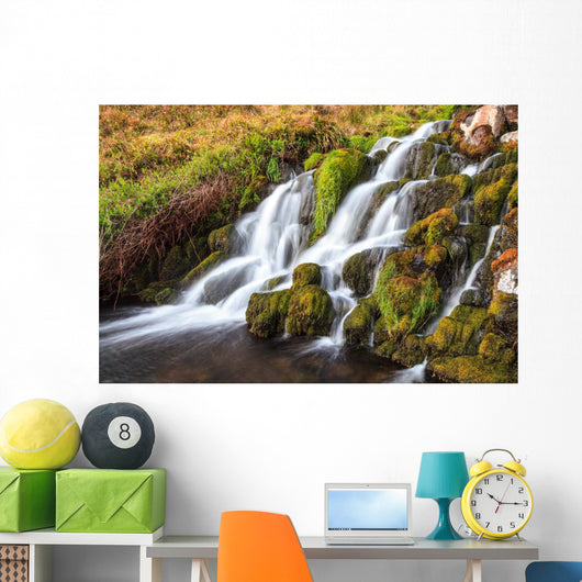 Waterfall Mountains Scotland Wall Mural