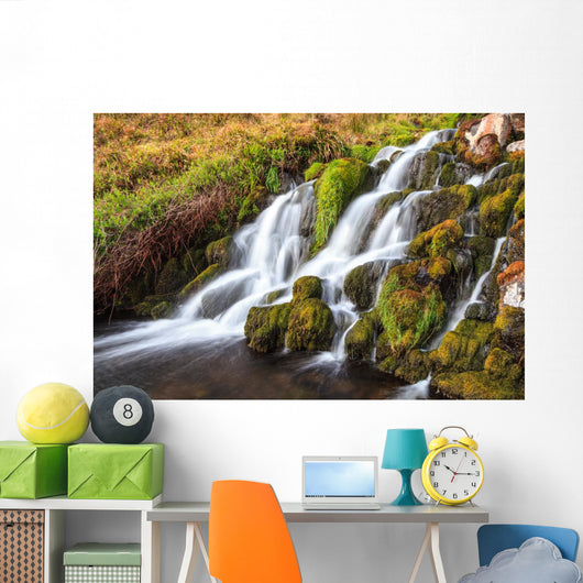 Waterfall Mountains Scotland Wall Mural
