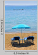 Blue Deckchairs under Parasol