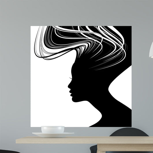 Woman Face Silhouette with
