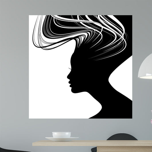 Woman Face Silhouette with