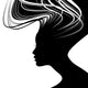 Woman Face Silhouette with