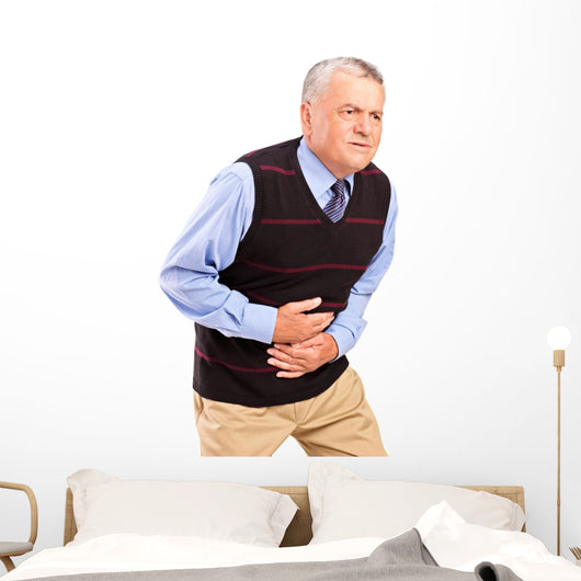 Mature Man Overwhelmed with