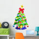 Whimsical Christmas Tree Wall Decal
