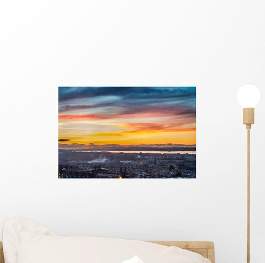 Sunset over Bay Edinburgh