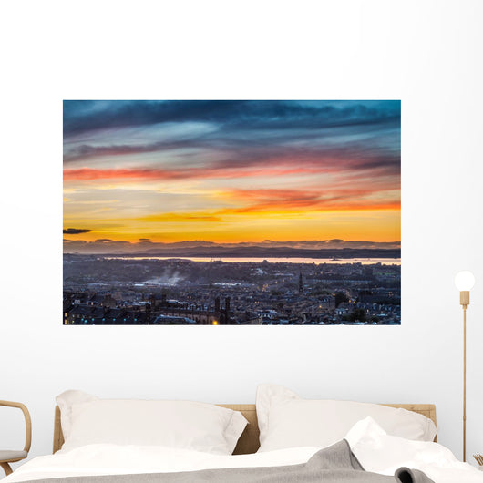 Sunset over Bay Edinburgh