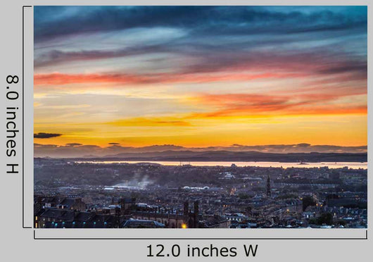 Sunset over Bay Edinburgh