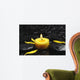 Spa Concept- Candle with Yellow Flower Petals in Water Drops Wall Mural