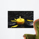 Spa Concept- Candle with Yellow Flower Petals in Water Drops Wall Mural