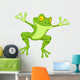Funny Frog Cartoon Wall Decal