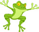 Funny Frog Cartoon Wall Decal