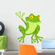 funny frog cartoon Wall Decal
