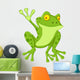 funny frog cartoon Wall Decal