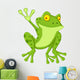 funny frog cartoon Wall Decal
