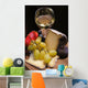 Cheese, fruits,wine Wall Mural