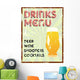 Drinks Menu Vintage Style