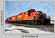 heavy diesel north american locomotive in winter Wall Mural