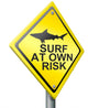Surf Own Risk Wall Decal