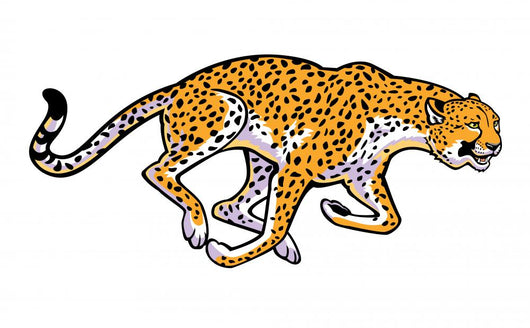 running cheetah Wall Decal