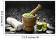 Wooden Mortar and Pestle with Towel and Massage Oil Wall Mural