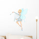Cute Tooth Fairy flying with Tooth Wall Decal